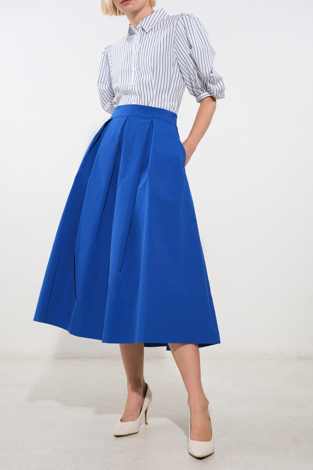 LOVE OF MINE WOVEN MIDI SKIRT Flying Tomato